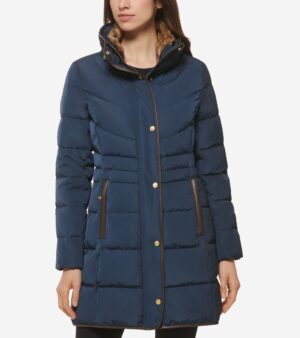 Women's Hidden-Hood Puffer Coat