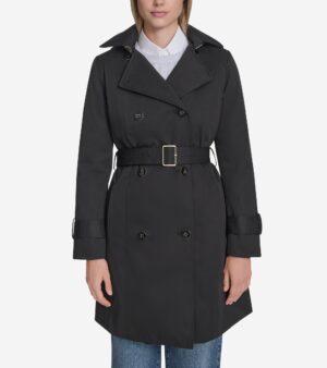 Women's Insulated Twill Trench Coat