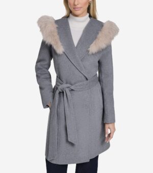 Women's Wool Wrap Coat