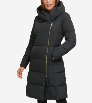 Women's Signature Asymmetrical Collar Convertible Coat 40in