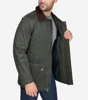Men's Coated Cotton Rain Jacket