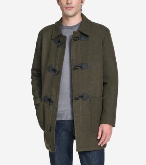 Men's Stretch Wool Duffel Coat