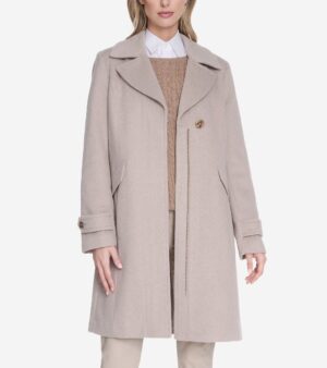 Women's Wool Pleated Coat