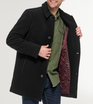 Men's Wool-Blend Car Coat