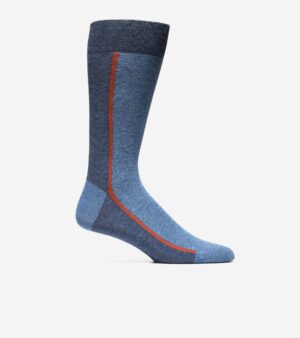 Men's Stripe Colorblock Dress Crew Socks