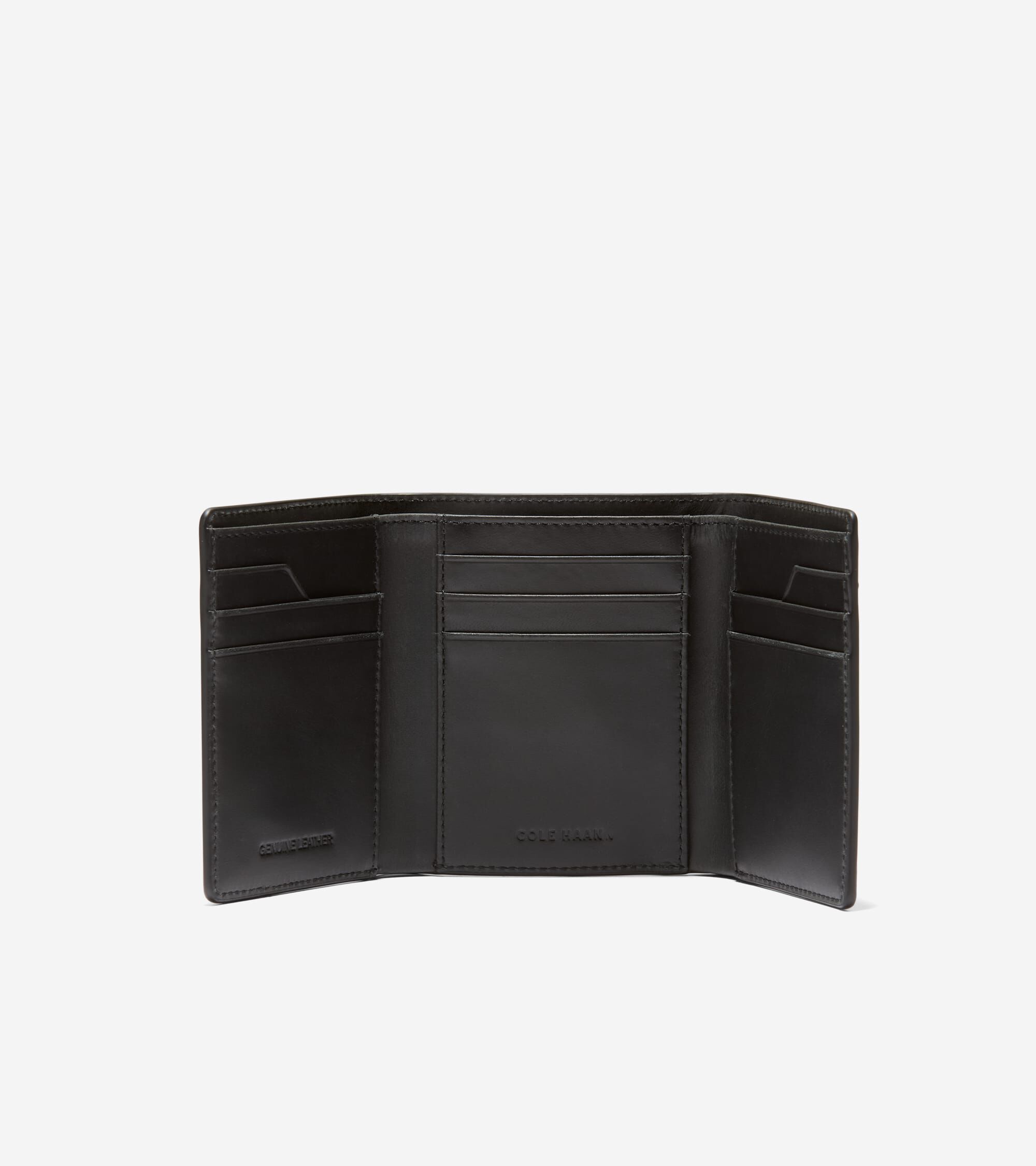 Men's Leather Trifold Wallet - Image 3