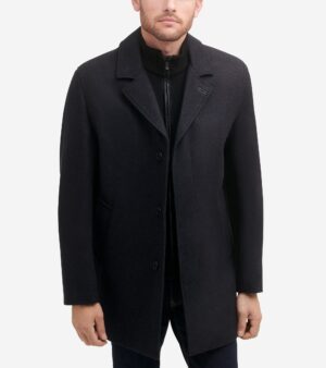 Men's Wool-Blend Car Coat