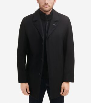 Men's Wool-Blend Car Coat