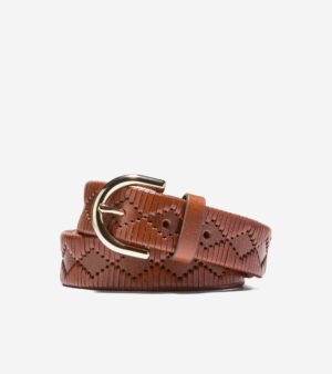 Women's Hand Laced Leather Belt